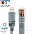 Plug/Play FTDI-RS232 Serial USB an RJ45/8P8C-Konsolenkabel